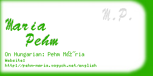 maria pehm business card